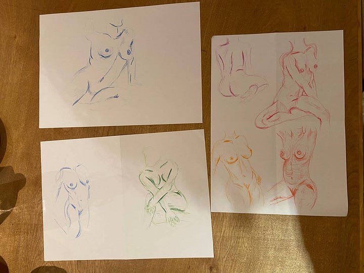 nude model life drawing