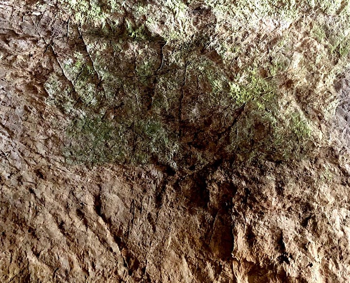 Images of the Interior walls of the Burlington Sea Cave