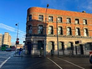 Doyle's Corner, outside & in