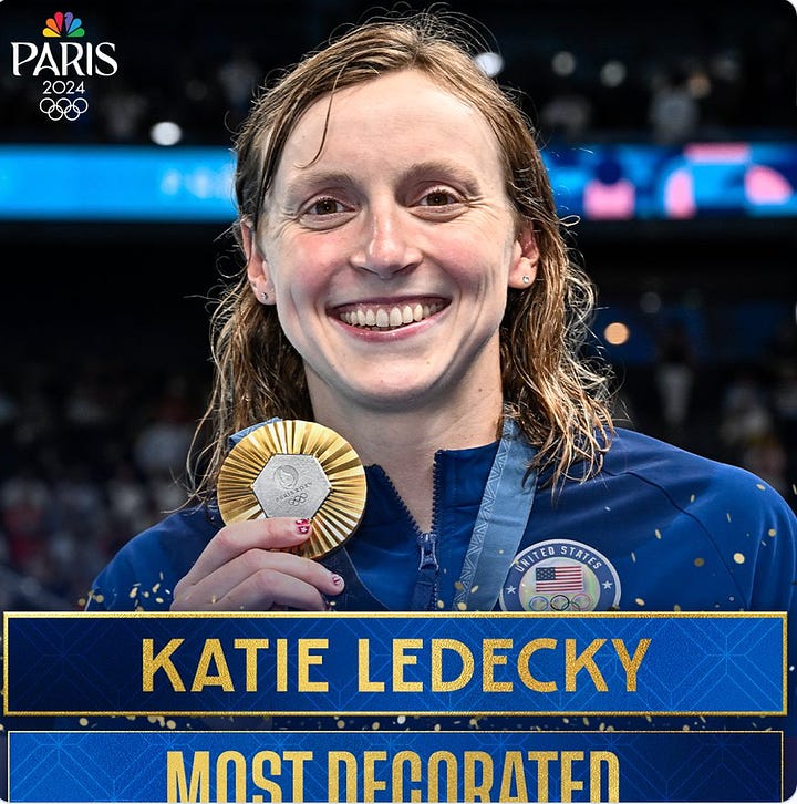 Katie Ledecky. Will "Lia" Thomas.