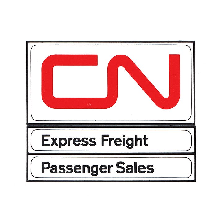 Allan Fleming's 1960 logo for Canadian National Railway
