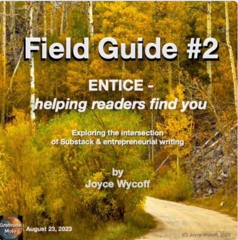 Substack Field Guide #1 and #2
