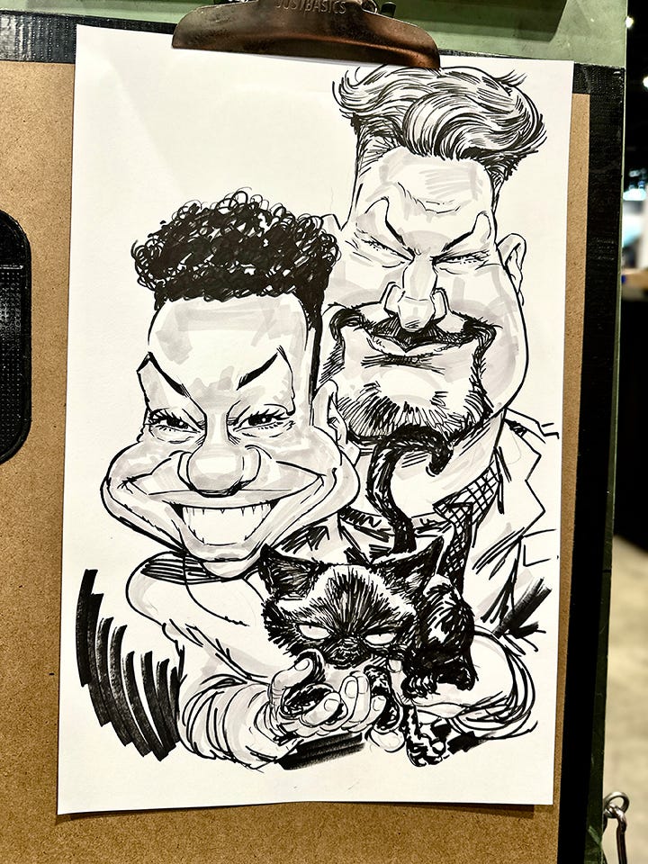 A smattering of examples of Convention Style Caricatures.