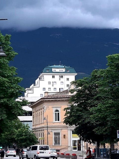 walking around in Rovereto ITALY