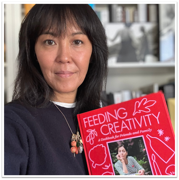 Photo of Patricia A. Reed with Mary McCartney's Book (left) & Photo of Rose Wyle's Art Studio taken from Mary mcCartney's Book (right)