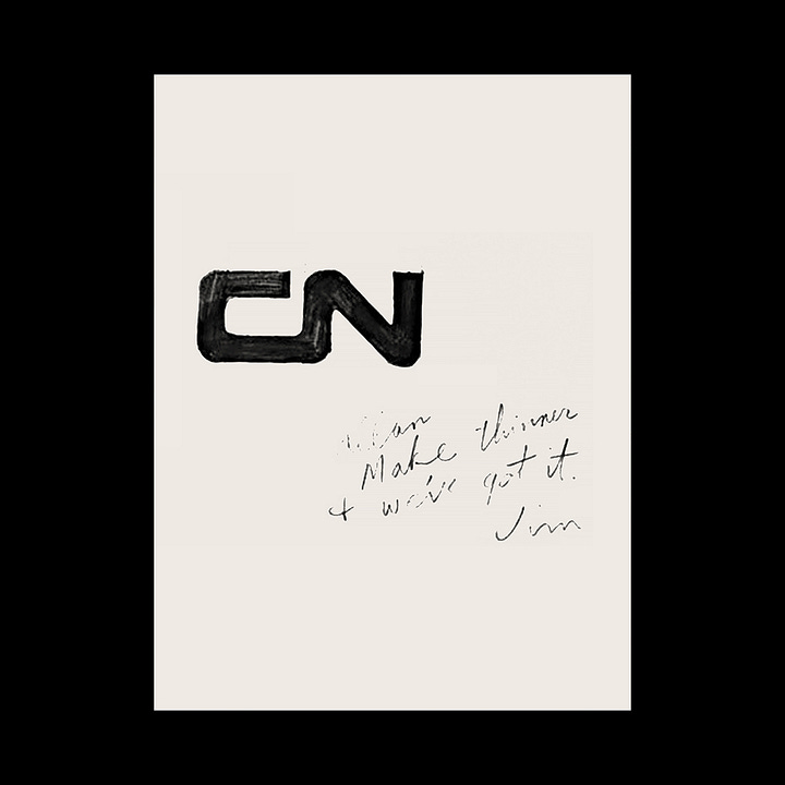 Allan Fleming's 1960 logo for Canadian National Railways