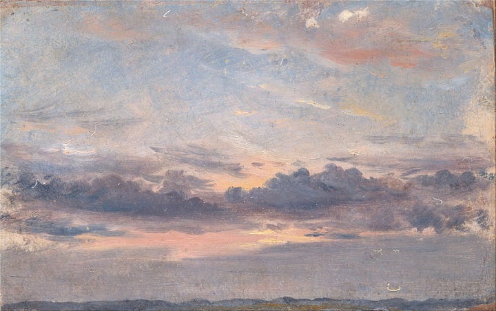 John Constable, sky studies