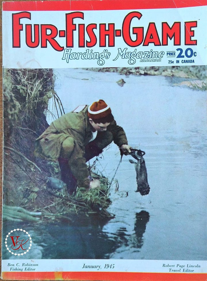 vintage magazine covers featuring hunting themes