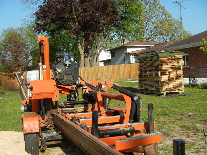 Now that's a stack of lumber!