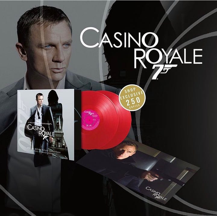 Casino Royale Gold and Red Vinyl LPs