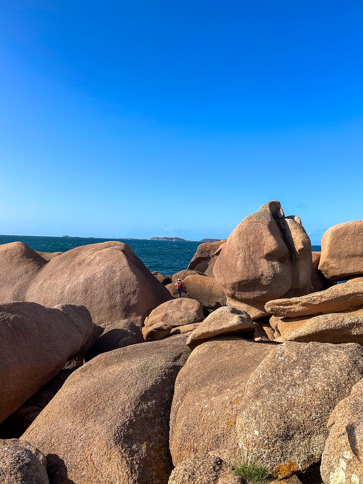 The coast of Brittany in France