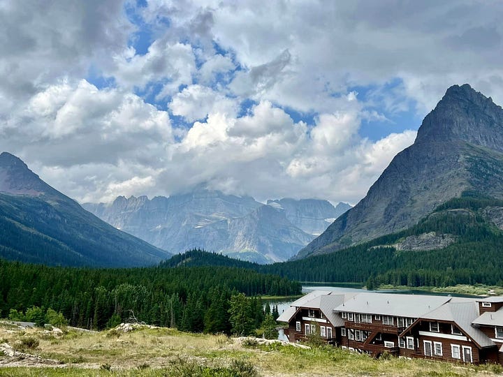 Many Glacier Hotel and a hiker's paradise