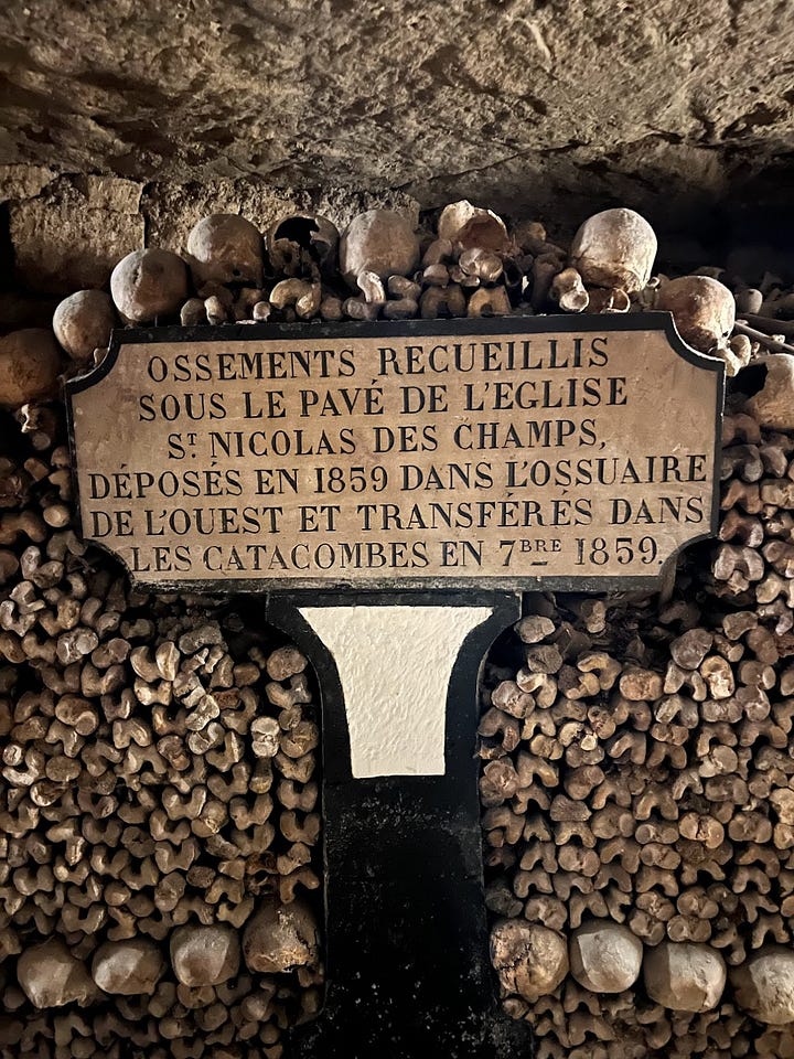Visiting skulls and bones beneath Paris