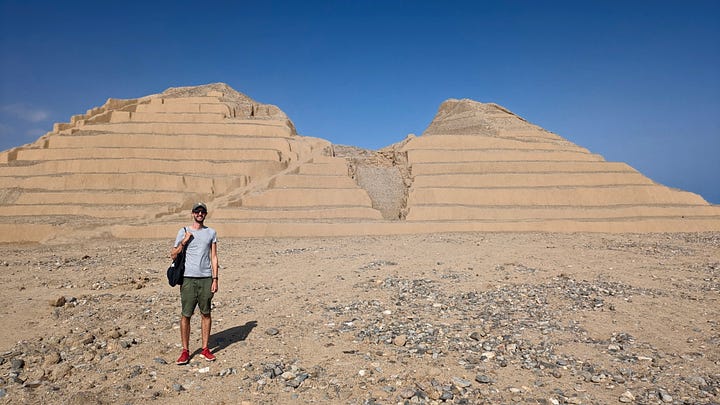 Left: Chan Chan; Right: Moche temple of the moon (Huaca de la Luna)