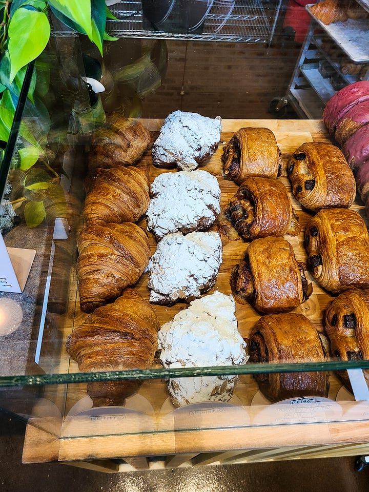 Parable Cafe pastry case close up!