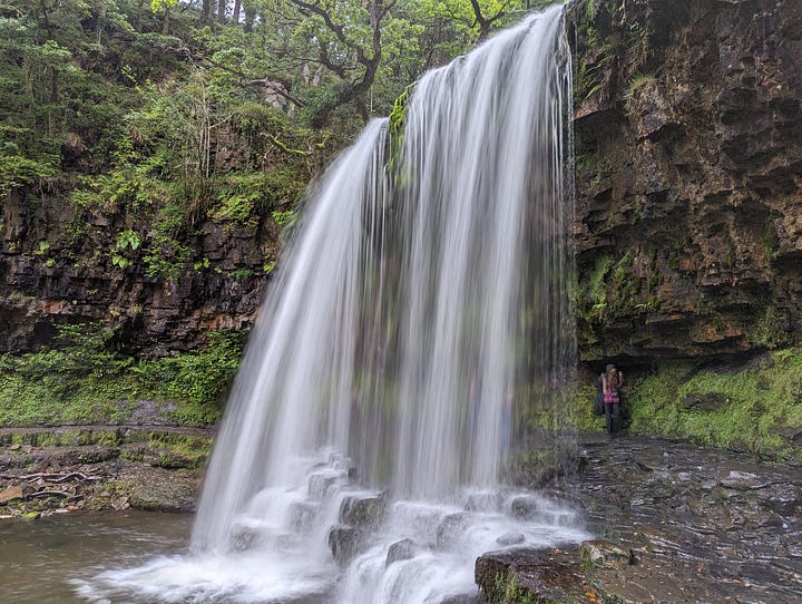 guided walk waterfalls brecon beacons