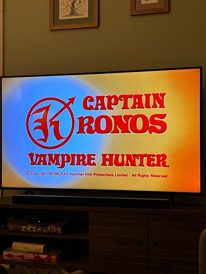 Captain Kronos: Vampire Hunter; Dragonslayer; Hawk the Slayer; Jason & the Argonauts (or Medea should sue)