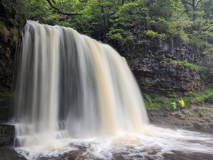 guided walk brecon beacons waterfalls