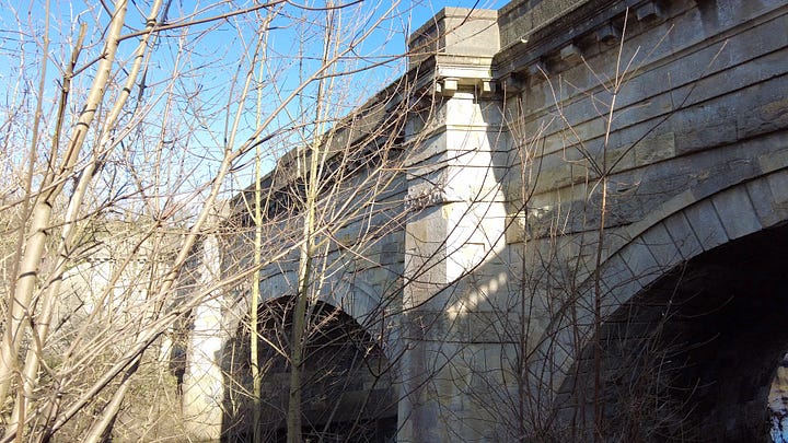 Avoncliff Aqueduct as seen from the east and west side