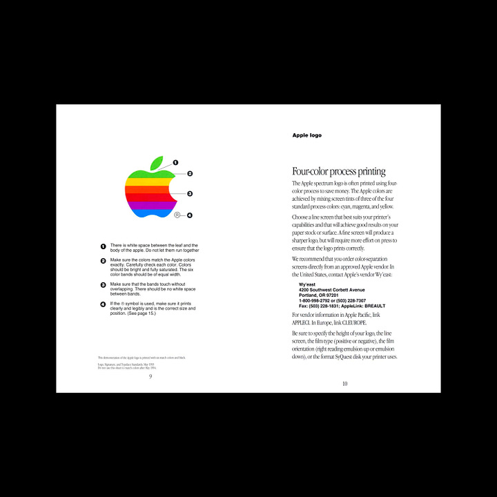 Apple Computer brand guidelines, 1990s Standards Manual