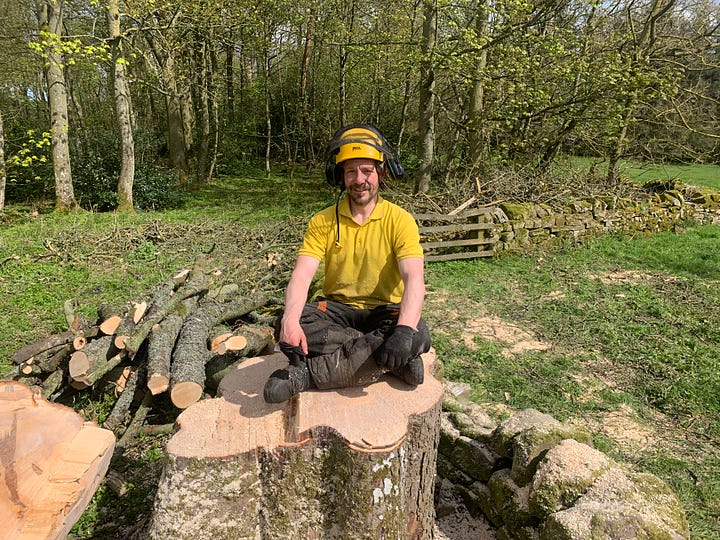 The three foot bar was too small for the tree. It was MASSIVE. I was very grateful to the gaffer for letting me do this one.