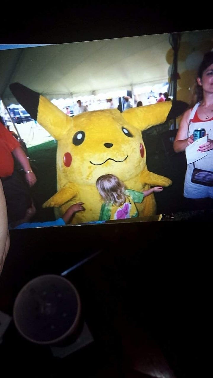 A selection of photographs from Selena Ann Juarez of the Pikabugs and Pikachu
