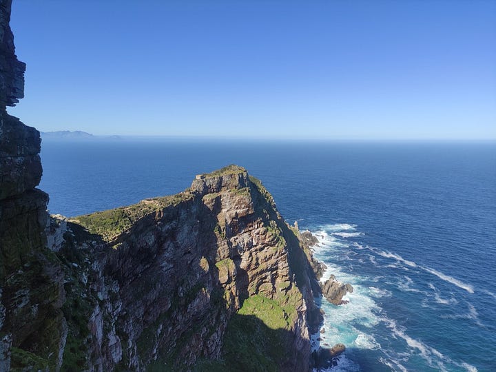 Rocks and sea, seen from the lighthouse