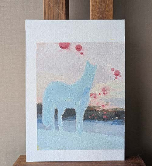 paintings of four horses