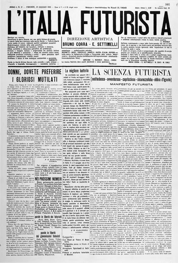 La Scienza Futurista (1916)