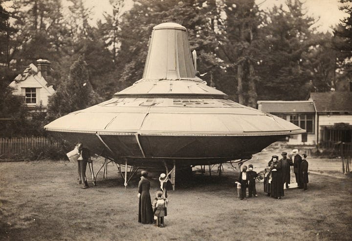 Vintage photo of a Victorian family building a spaceship, by SDXL 1.0 and Midjourney 5.2