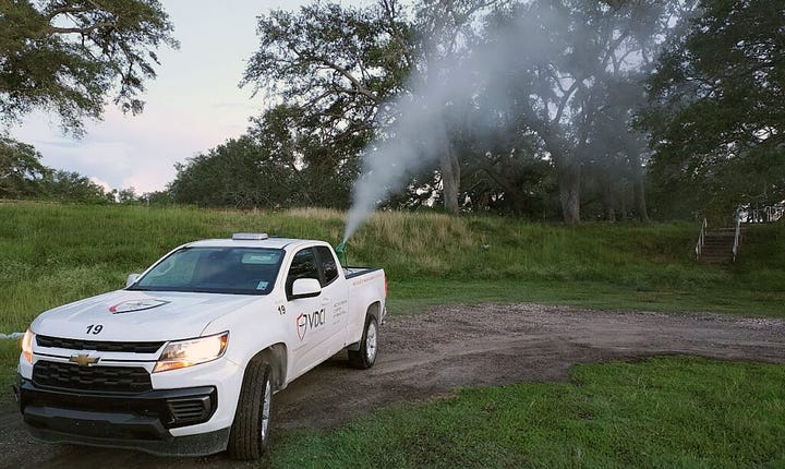 Ultra-low volume (ULV) spray trucks for disease vector control (mosquito killers)