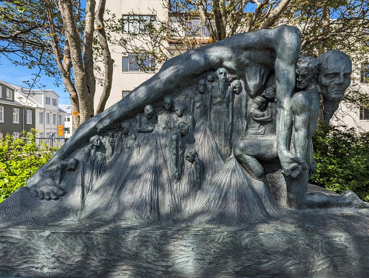 sculpture garden in reykjavik