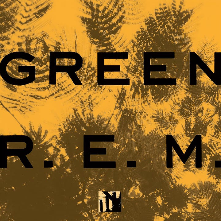 LP Covers: R.E.M., Green; R.E.M, Life's Rich Pageant