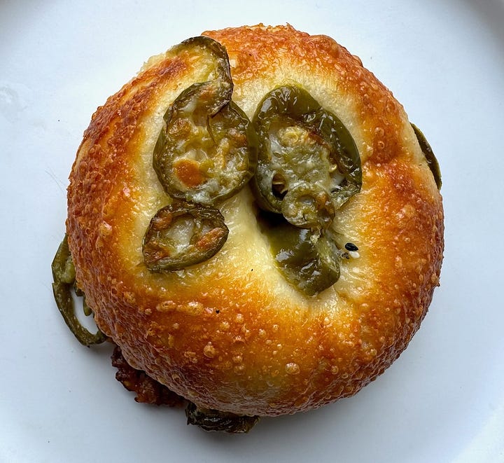 Westman's and Backyard Bagel's jalapeno cheddar bagels