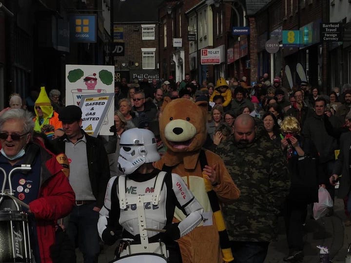 protests against Walleys Quarry