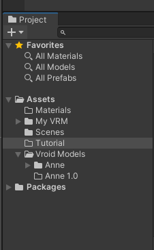 Unityproject directory structure, adding folder