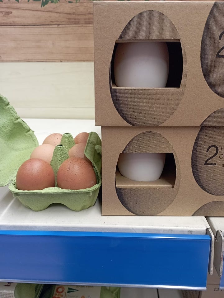 Huevos de oca vs huevos de gallina