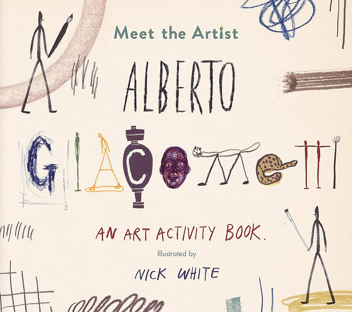cover design of meet the artist: alberto giacometti by nick white and louise bourgeois by fausto gilberti