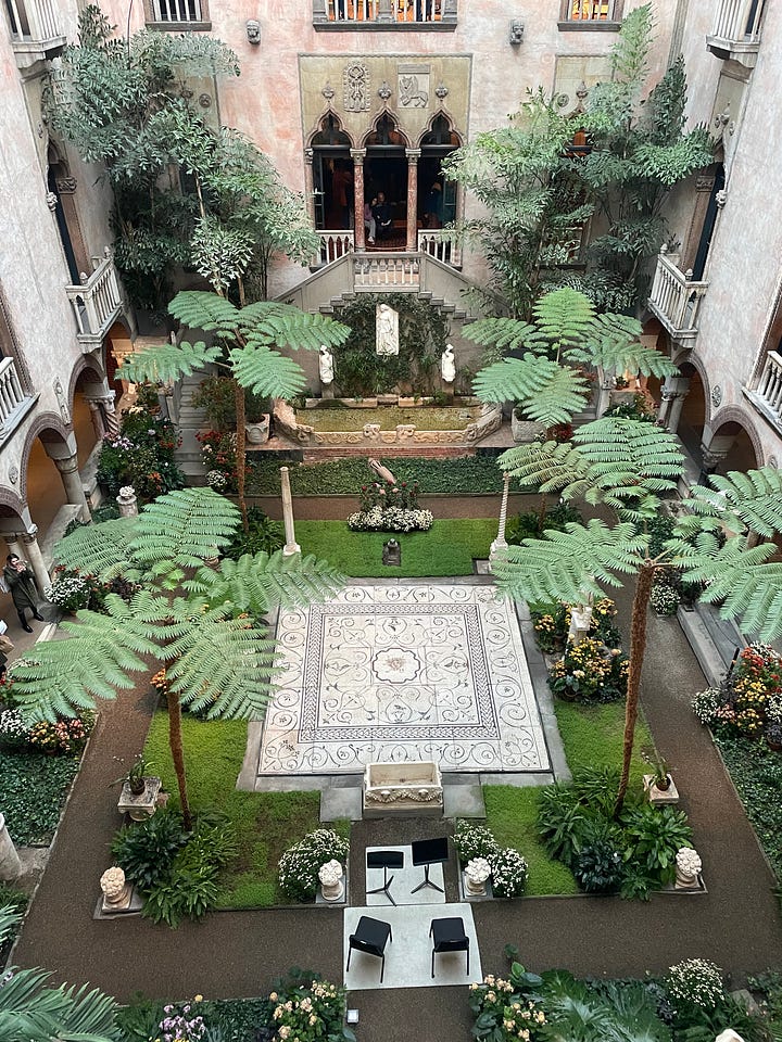 The Courtyard at the Isabella Stewart Gardner Museum