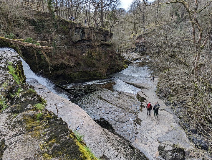 waterfall walk in the Brecon Beacons