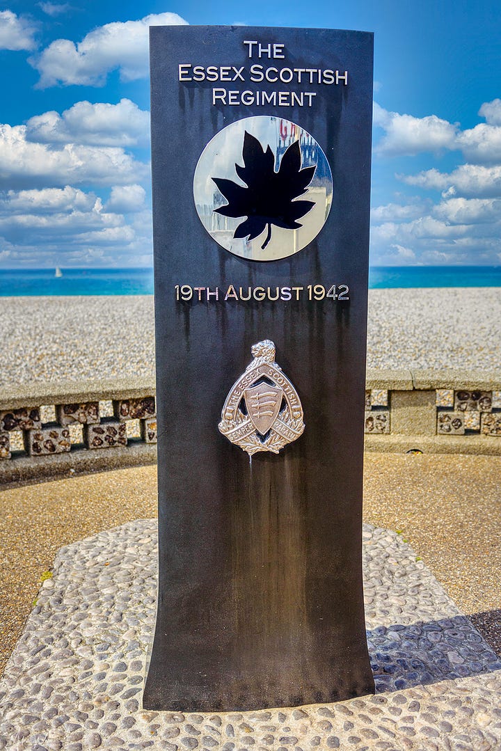 Canadian WWII War Memorials in Dieppe