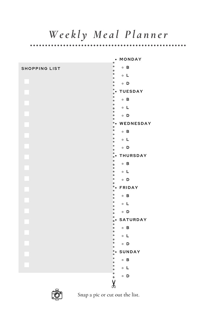 meal planning