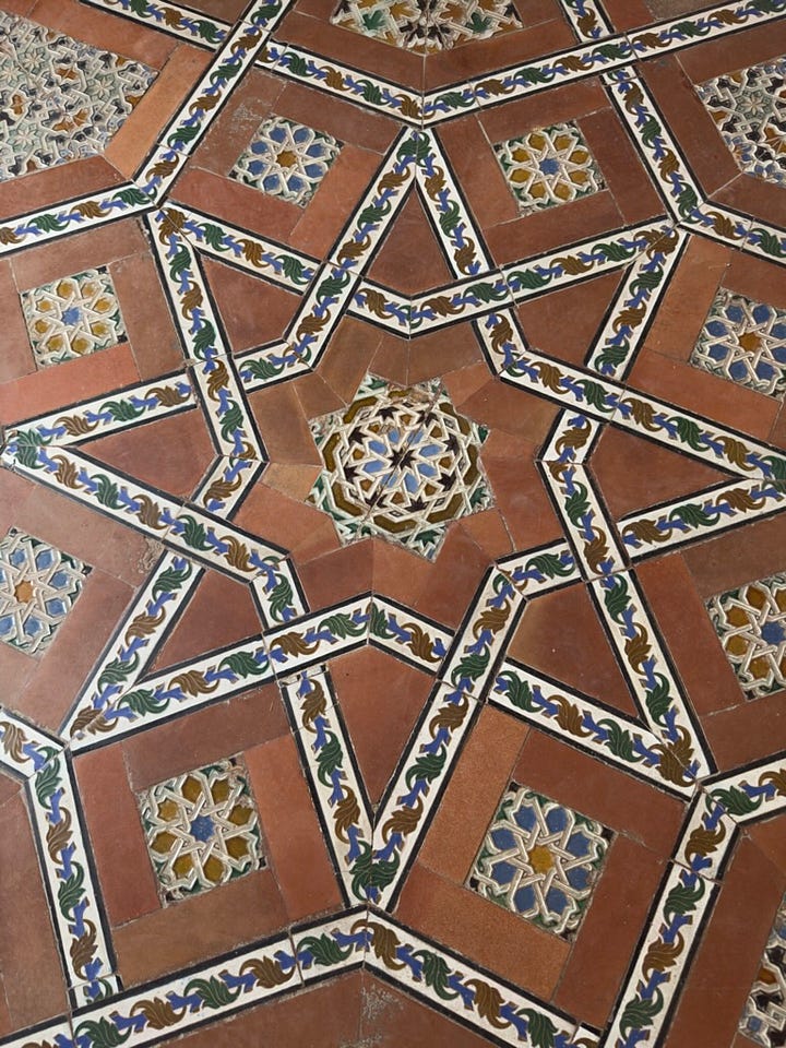 Floor tiles in Alcázar