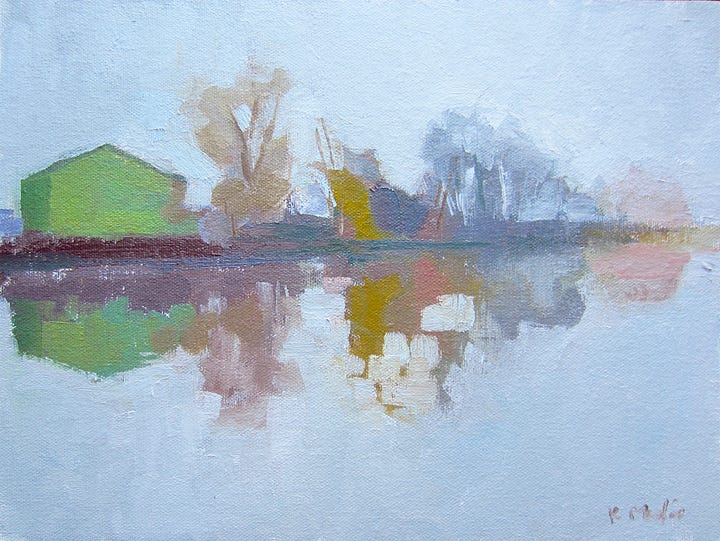 Four impressionistic landscapes