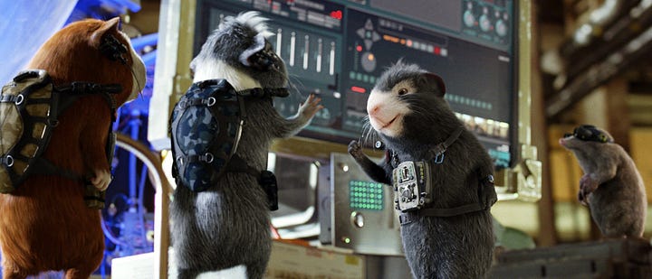 Stills from G-Force (2009) and The Deep (2012).