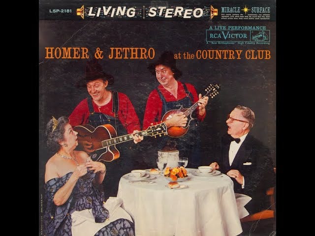 ROY CLARK  ALBUM COVER. HOMER AND JETHRO ALBUM COVER