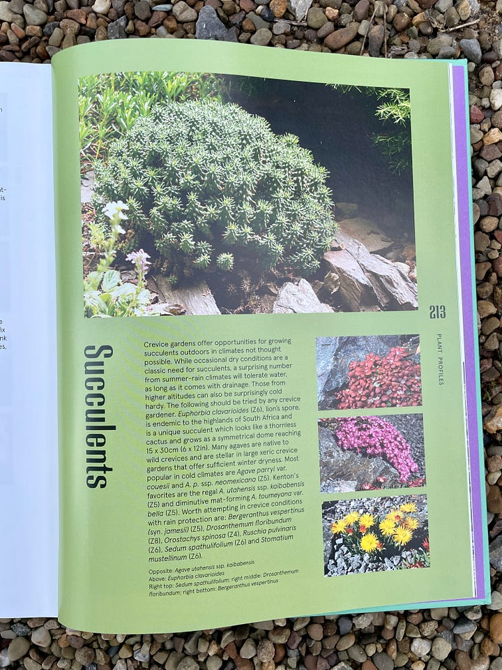 Natural inspiration for crevice gardens and the plants that grow in them in Paul's book, The Crevice Garden. 