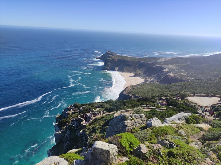 Rocks and sea, seen from the lighthouse