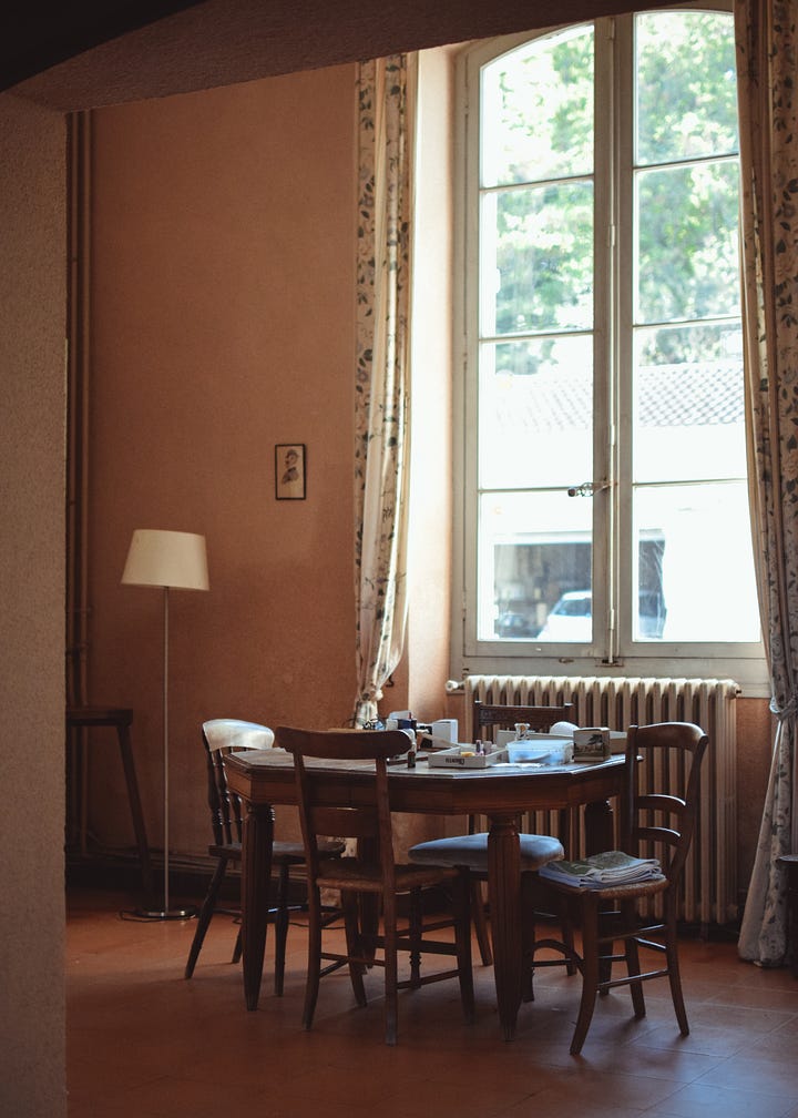 Various photos of an abandoned French chateau