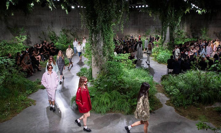 Gucci fashion catwalk runaway at the Tate Modern